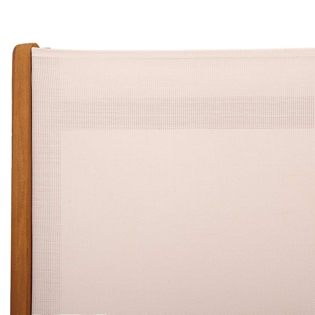 Klappstühle, 6 Stück, Massivholz Akazie und Textilene