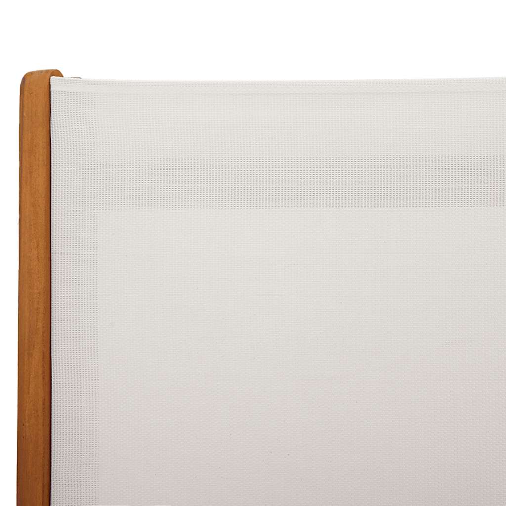 Klappstühle, 4 Stück, Massivholz Akazie und Textilene