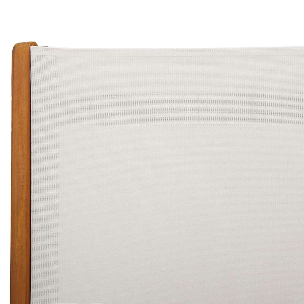 Klappstühle, 8-teilig, Massivholz Akazie und Textilene