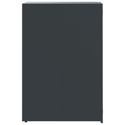 Mülltonnenbox für 6 Tonnen Anthrazit 414x79x117 cm Stahl