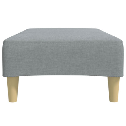 Fußhocker Hellgrau 77x55x31 cm Stoff