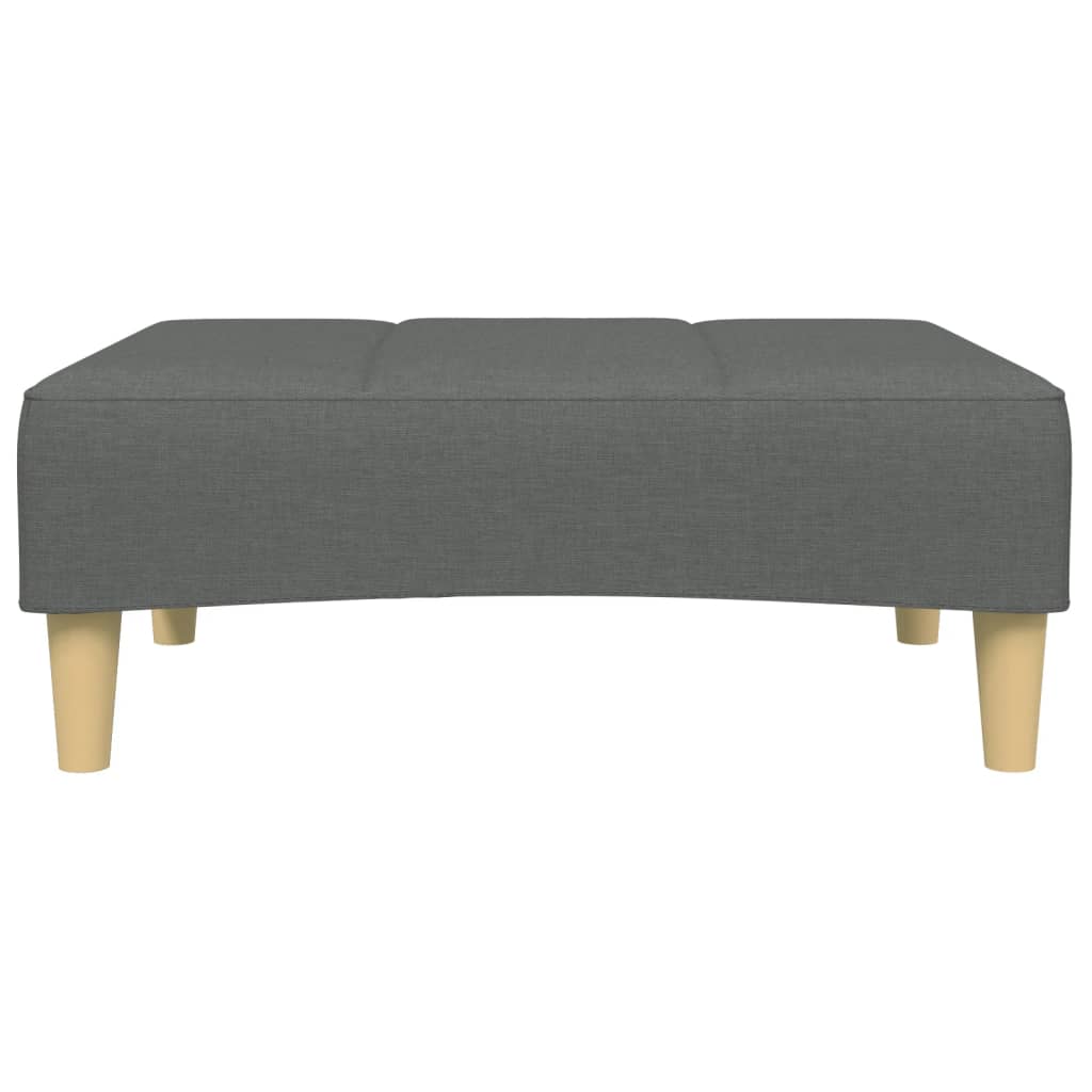 Fußhocker Dunkelgrau 77x55x31 cm Stoff