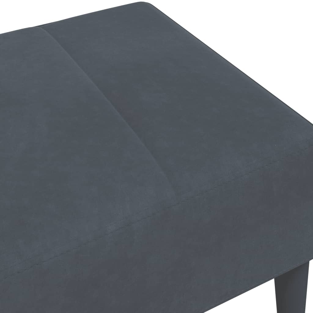 Fußhocker Dunkelgrau 77x55x31 cm Samt
