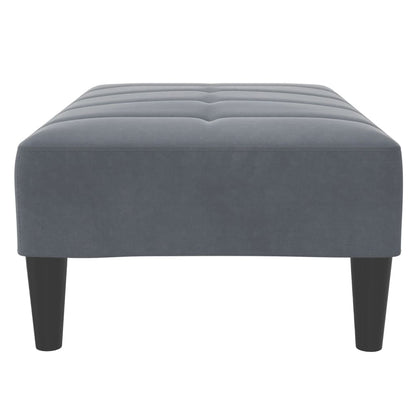 Fußhocker Dunkelgrau 77x55x31 cm Samt
