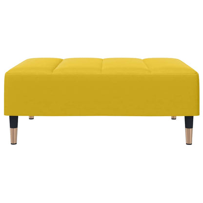 Fußhocker Gelb 77x55x31 cm Samt