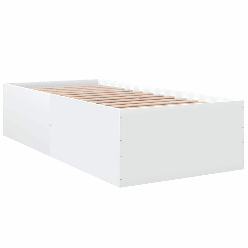 Bettgestell Weiß 90x190 cm Holzwerkstoff