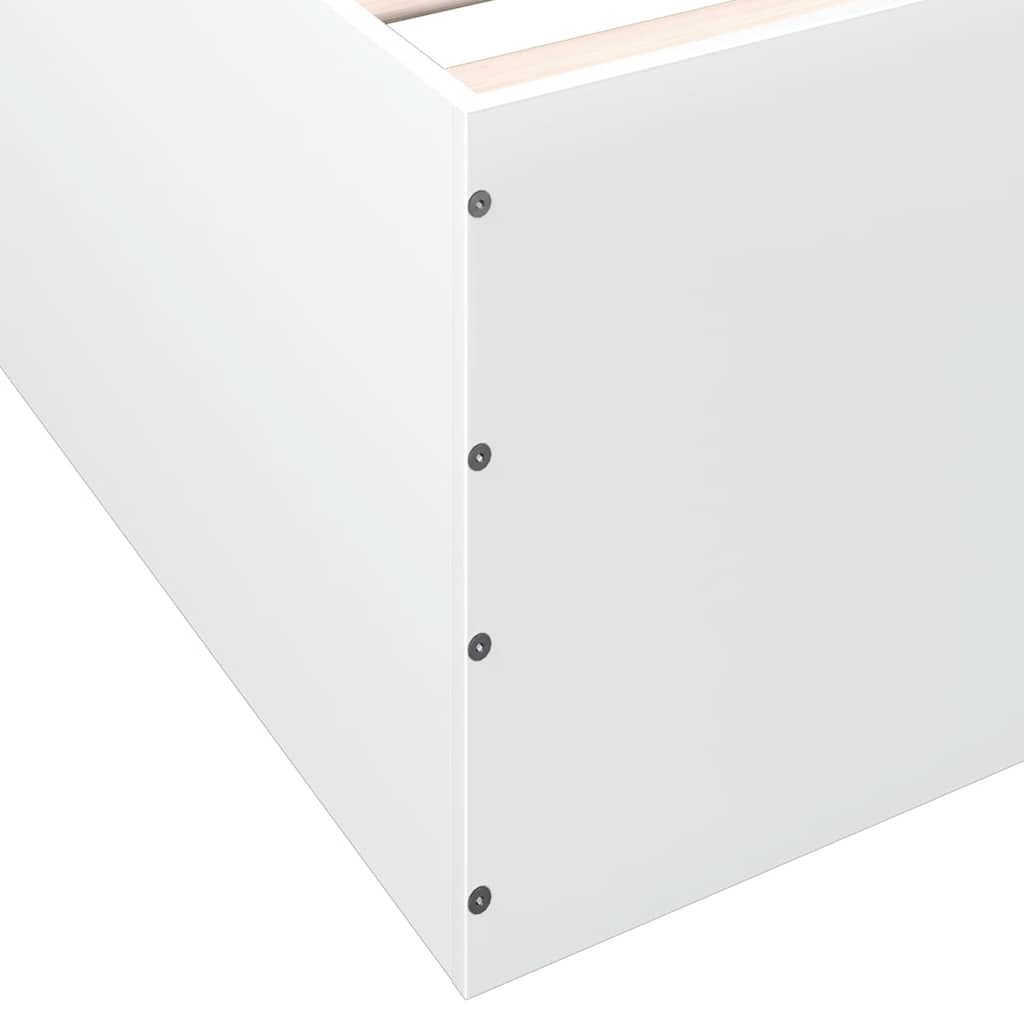 Bettgestell Weiß 90x190 cm Holzwerkstoff