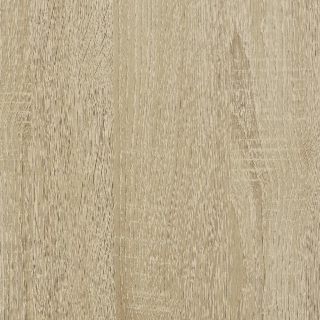 Bettgestell mit LED Sonoma-Eiche 160x200 cm Holzwerkstoff