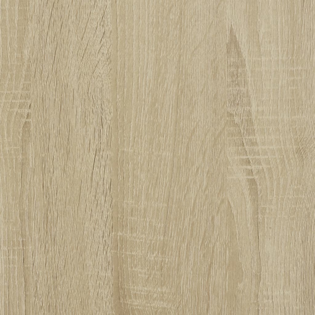 Bettgestell mit LED Sonoma-Eiche 100x200 cm Holzwerkstoff