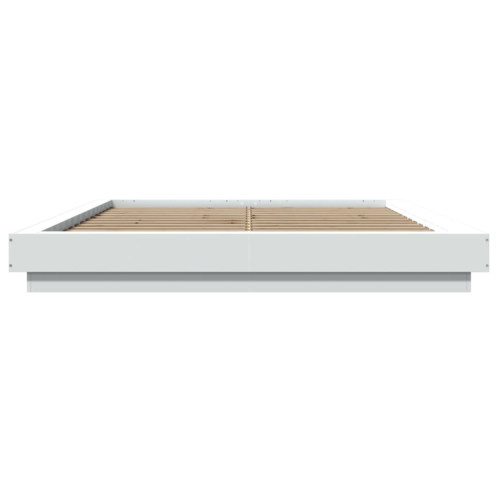 Bettgestell Weiß 150x200 cm Holzwerkstoff