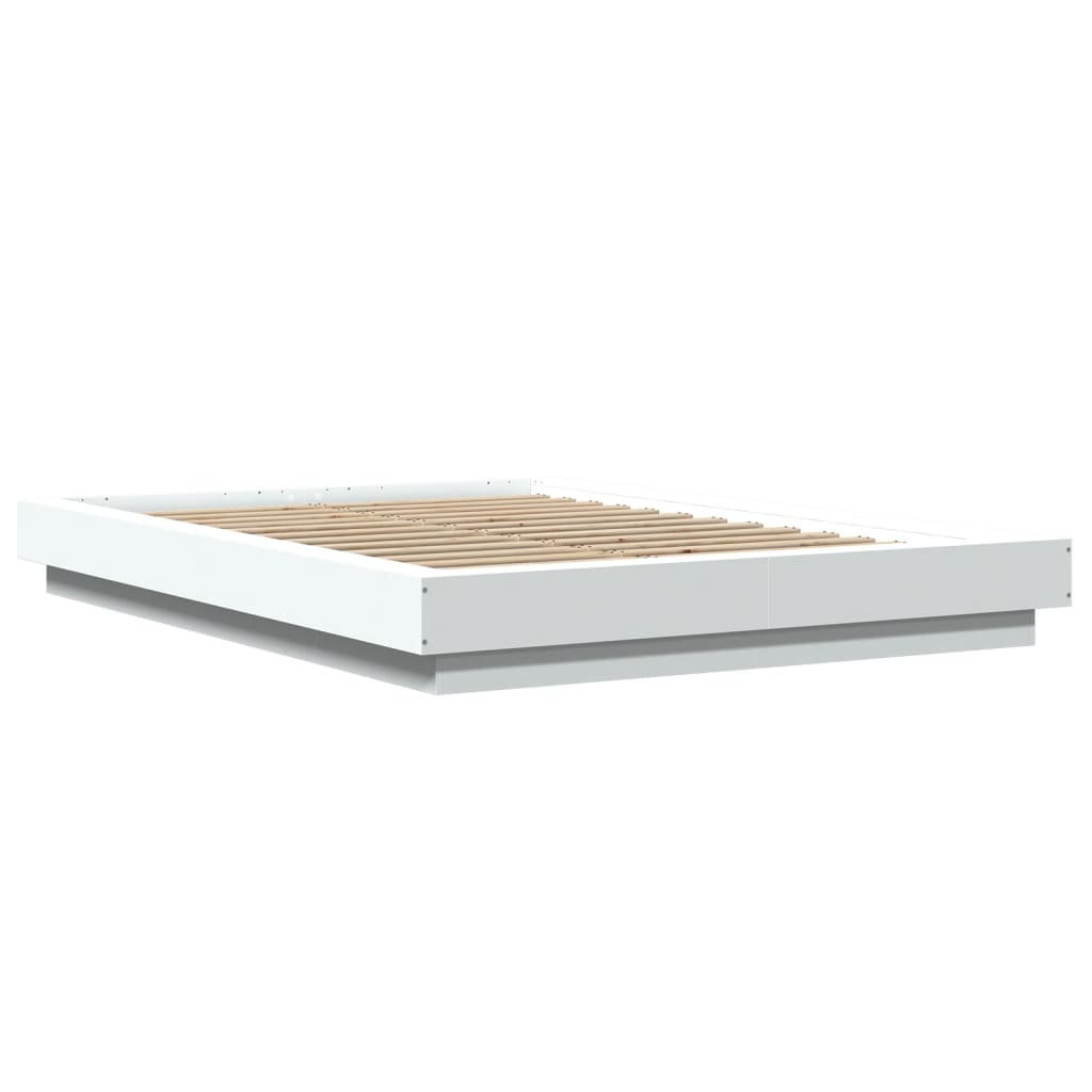 Bettgestell Weiß 140x190 cm Holzwerkstoff