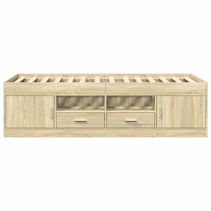 Tagesbett mit Schubladen ohne Matratze Sonoma-Eiche 90x190 cm