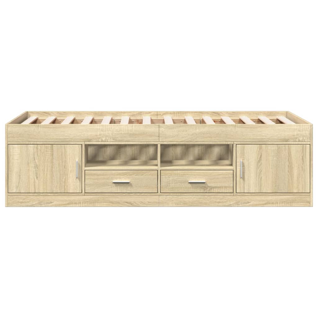 Tagesbett mit Schubladen ohne Matratze Sonoma-Eiche 90x190 cm