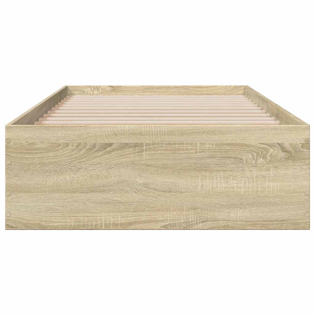 Bettgestell mit Schubladen Sonoma-Eiche 100x200cm Holzwerkstoff
