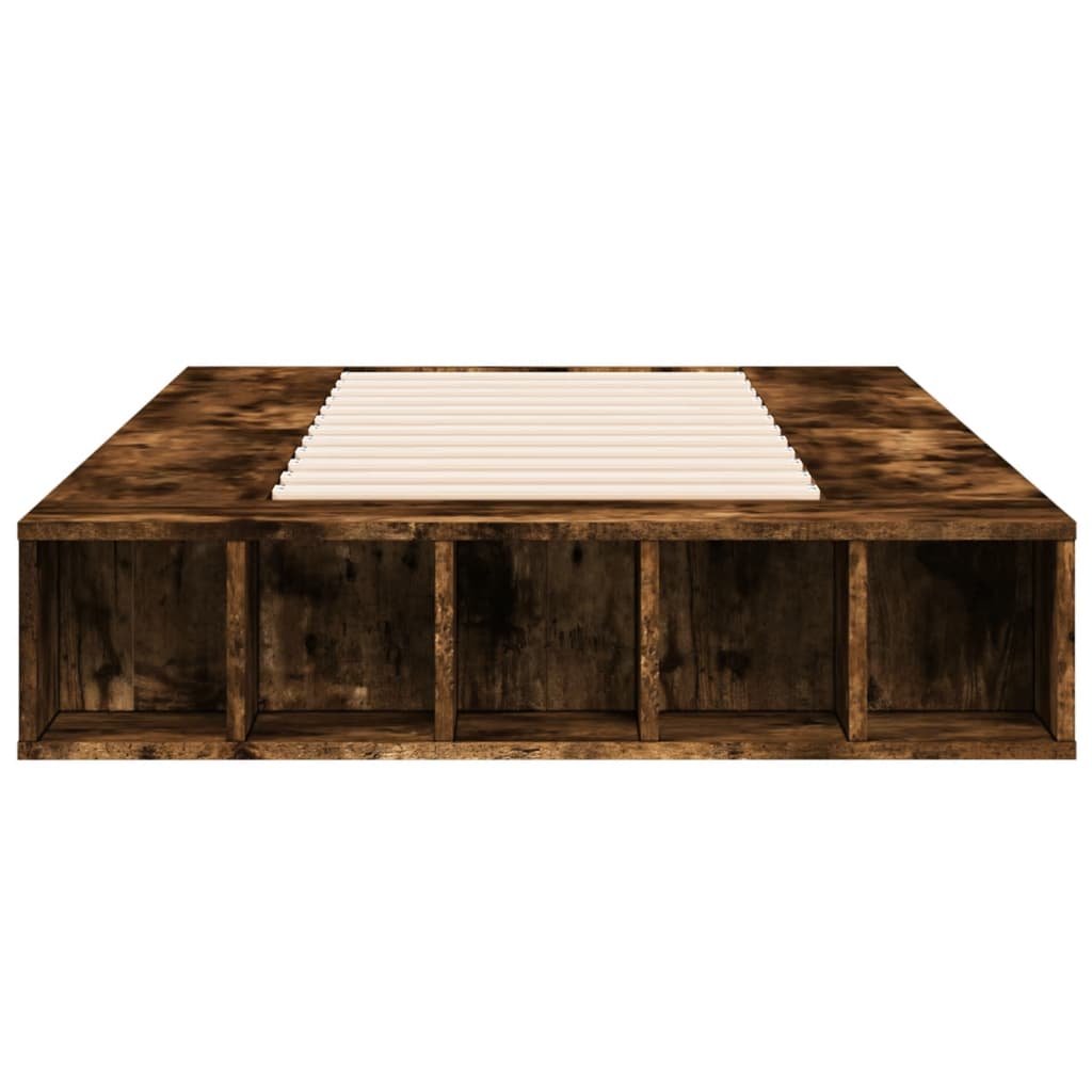 Bettgestell Räuchereiche 90x200 cm Holzwerkstoff