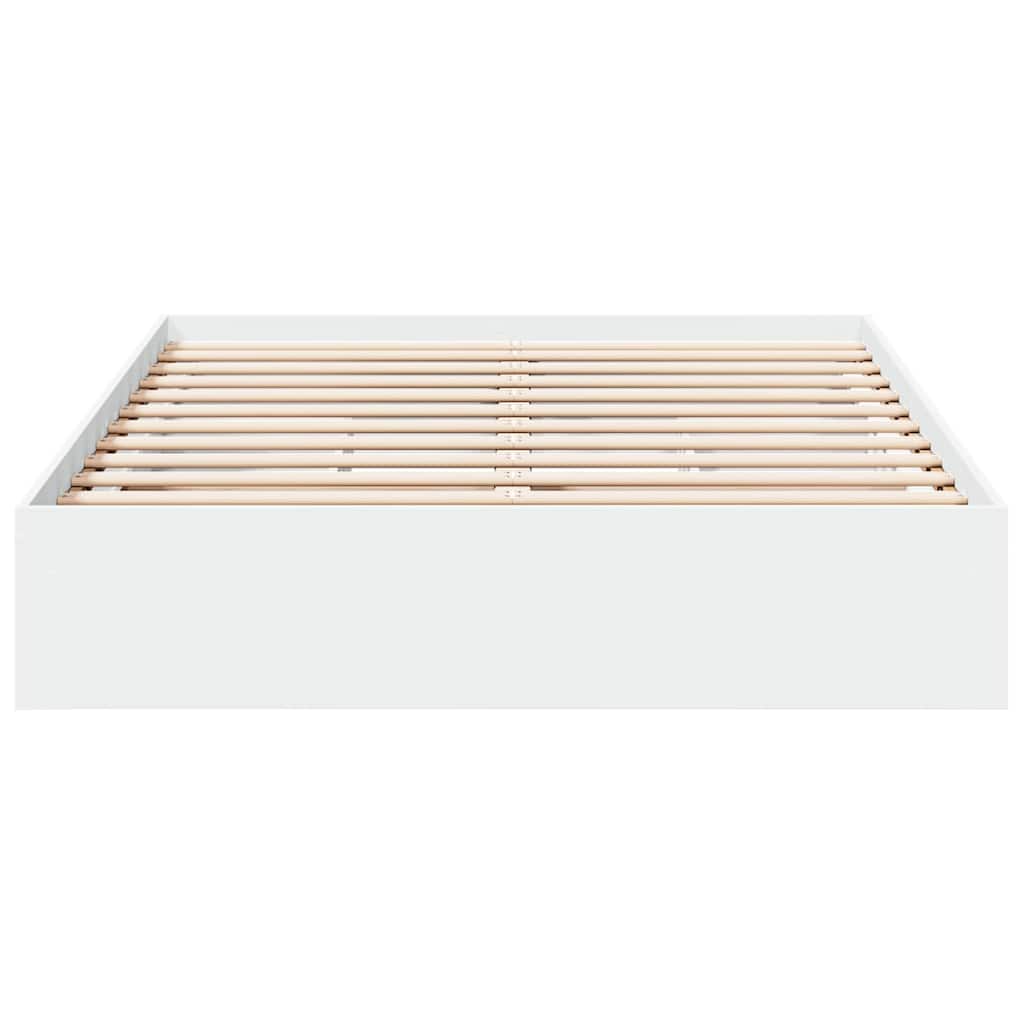 Bettgestell mit Schubladen Weiß 120x200 cm Holzwerkstoff