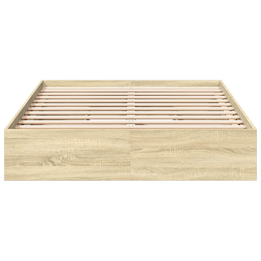 Bettgestell mit Schubladen Sonoma-Eiche 120x200cm Holzwerkstoff