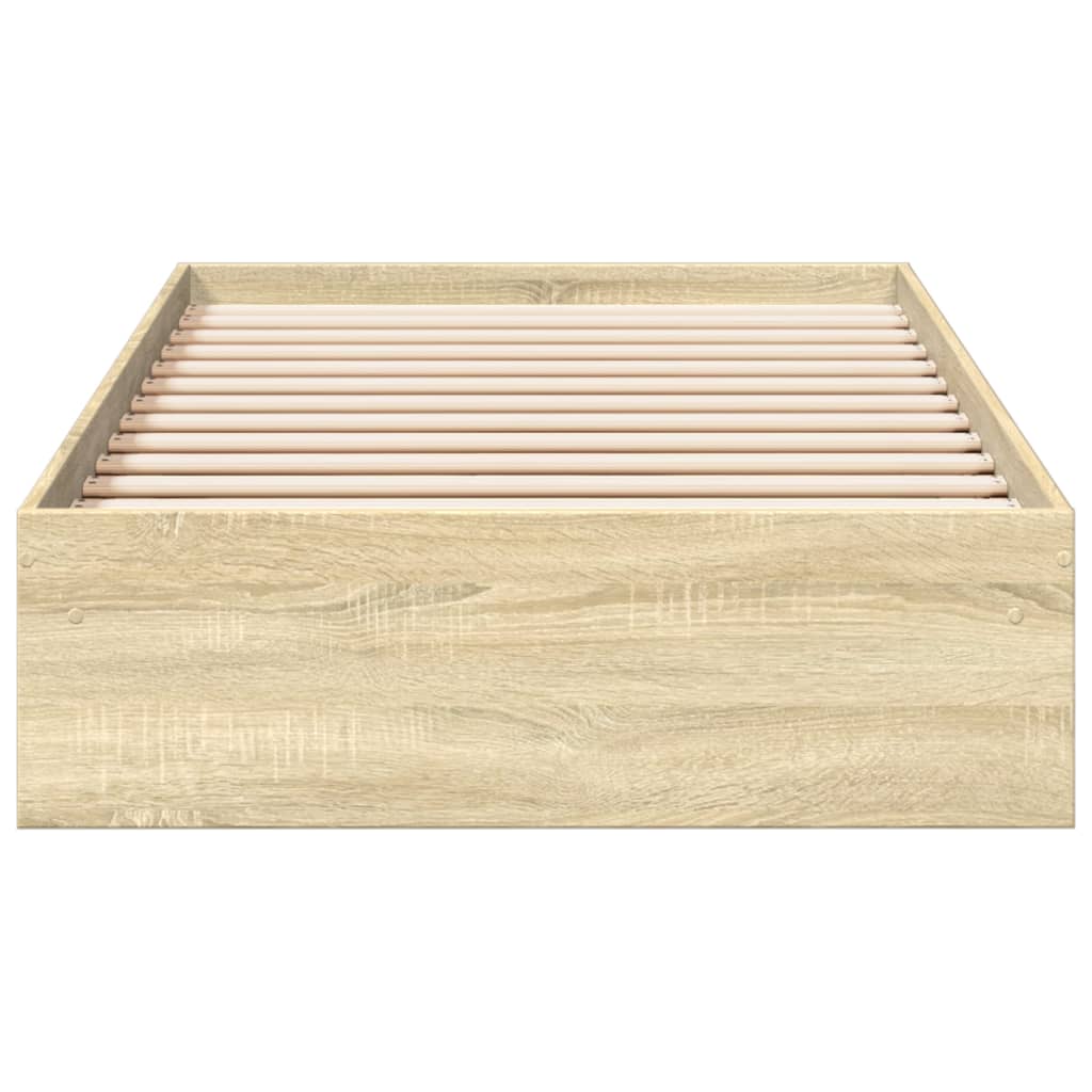 Bettgestell mit Schubladen Sonoma-Eiche 90x190 cm Holzwerkstoff