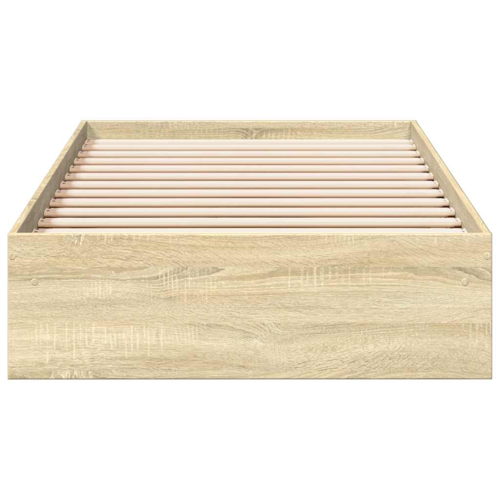 Bettgestell mit Schubladen Sonoma-Eiche 90x190 cm Holzwerkstoff