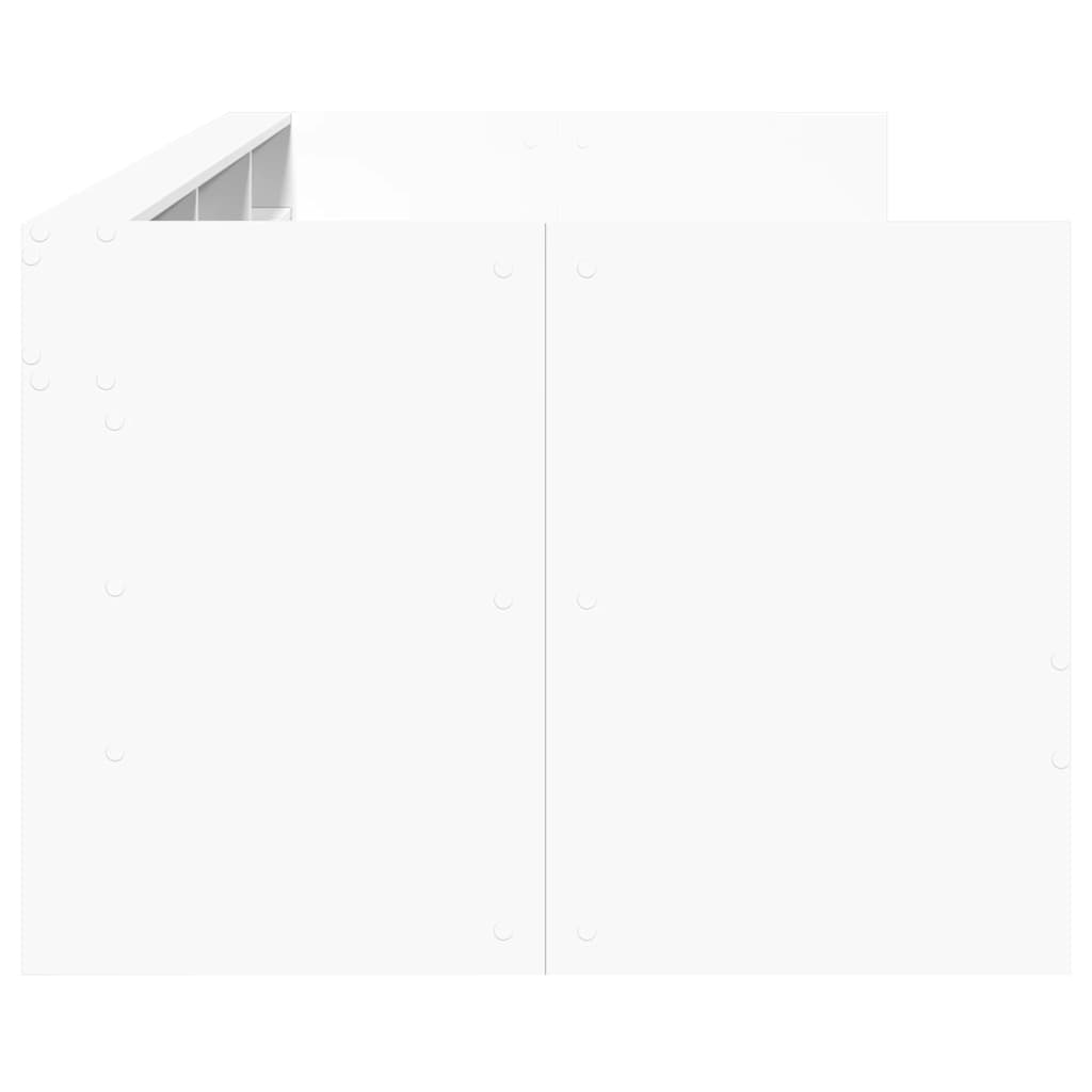 Tagesbett mit Schubladen ohne Matratze Weiß 90x200 cm