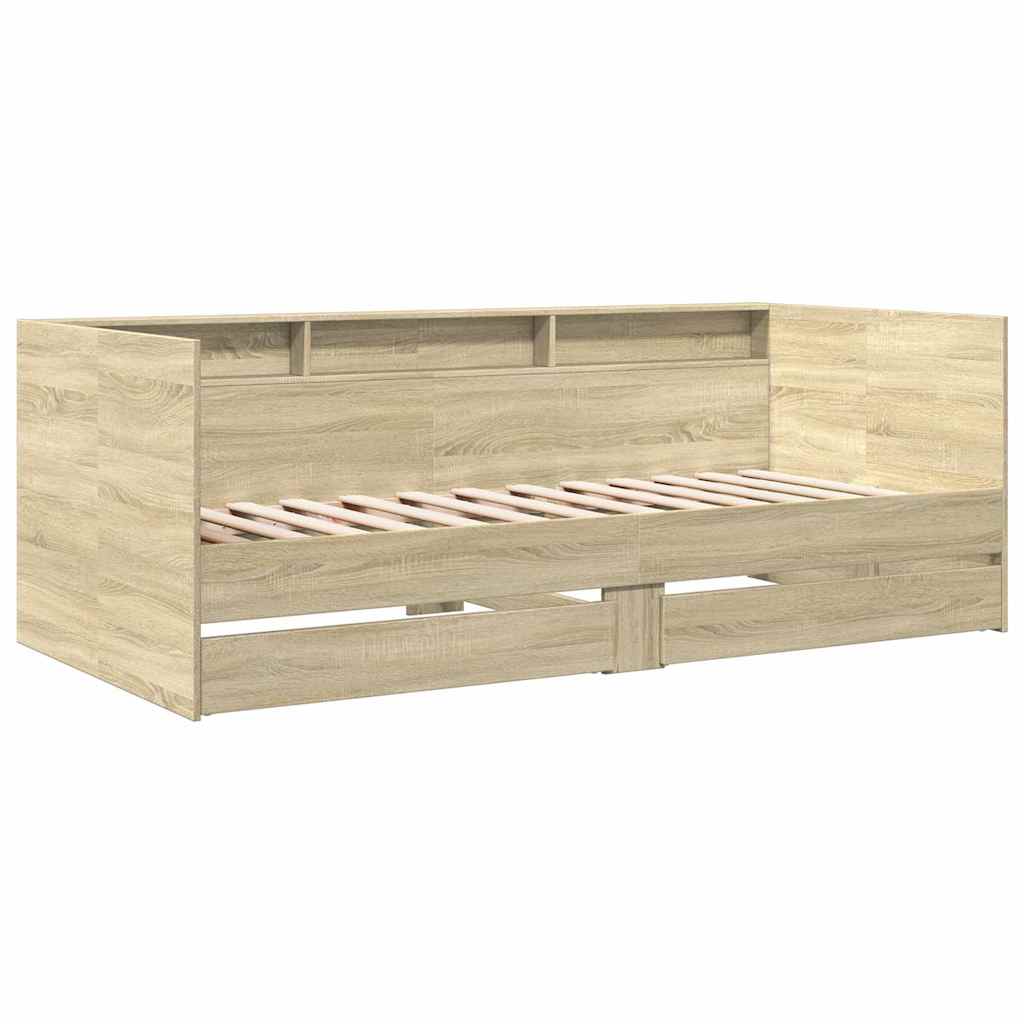 Tagesbett mit Schubladen ohne Matratze Sonoma-Eiche 90x190 cm