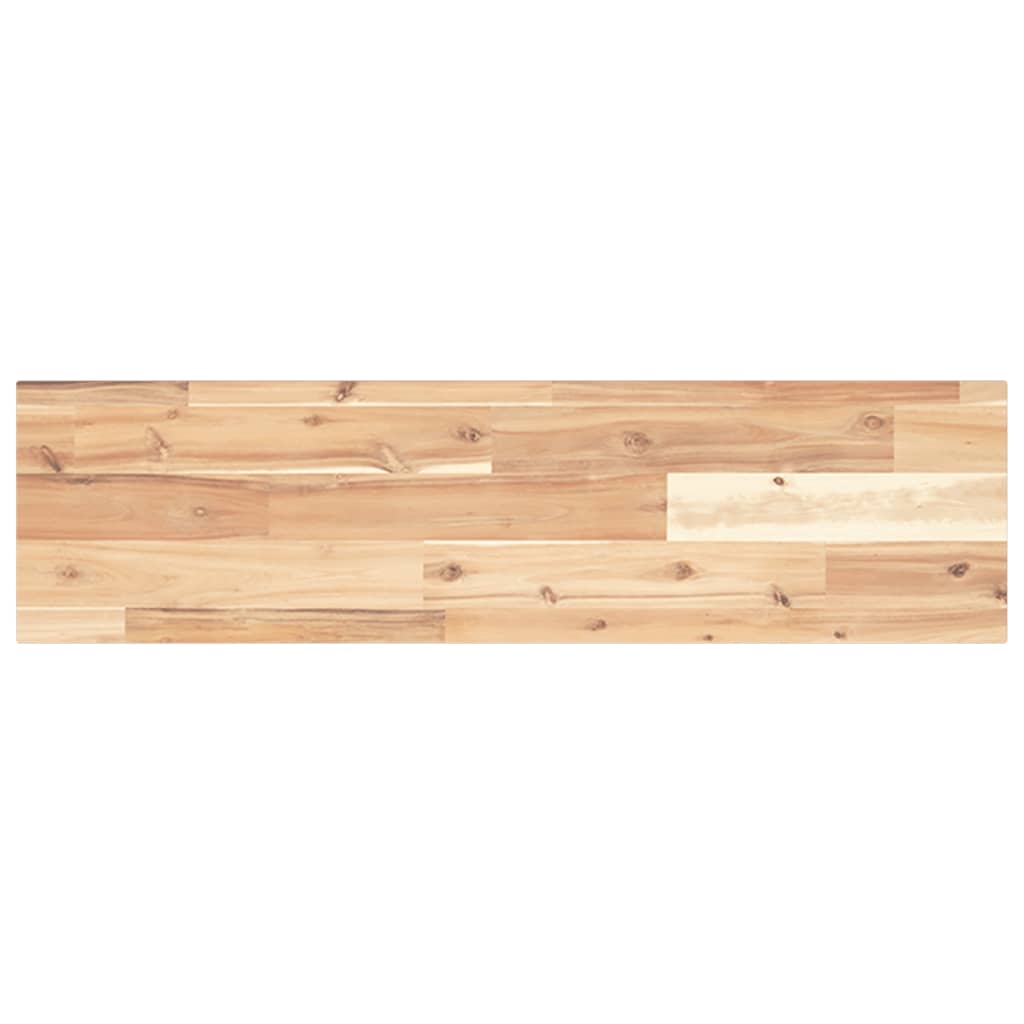 Schweberegal 80x20x2 cm Massivholz Akazie Unbehandelt
