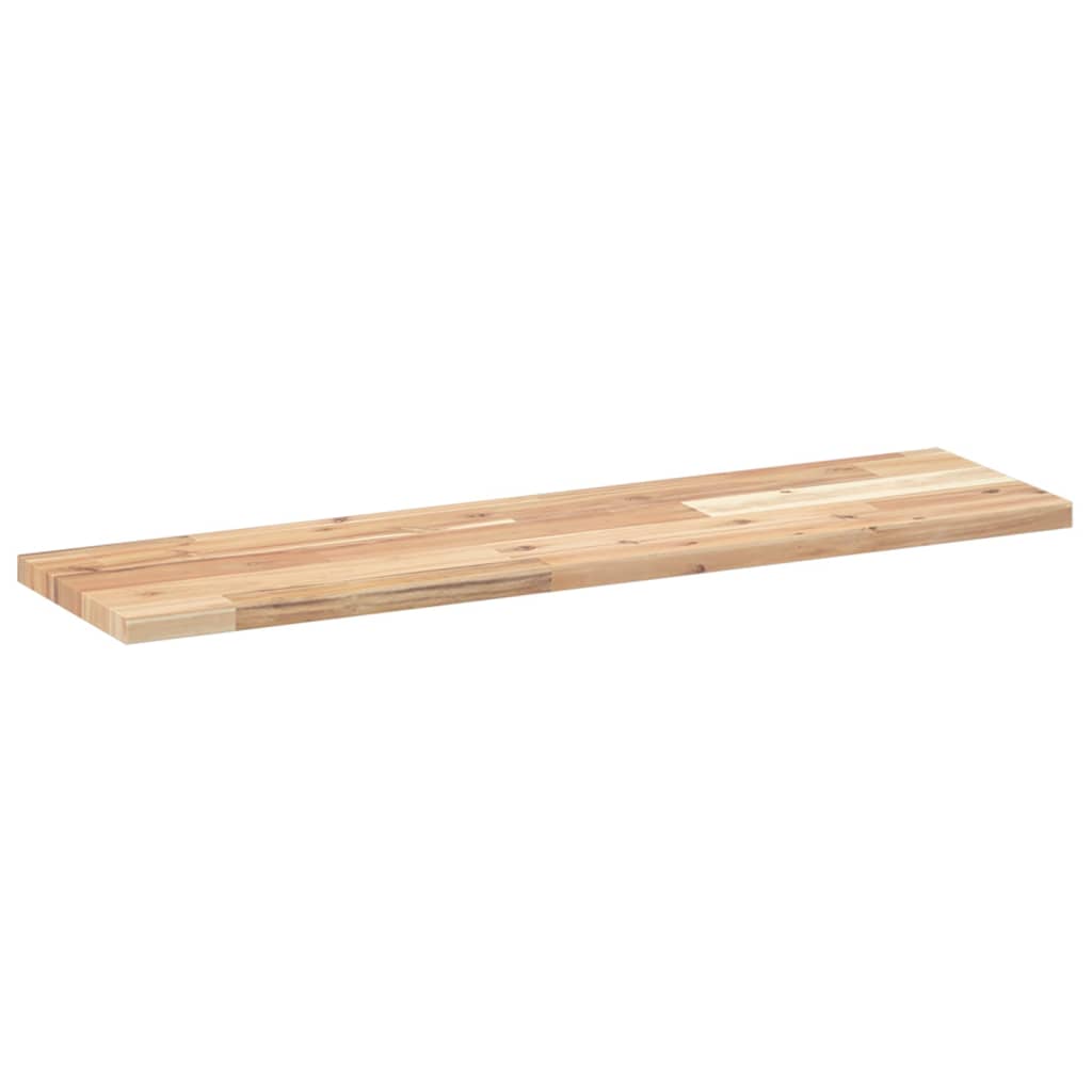 Schweberegal 80x20x2 cm Massivholz Akazie Unbehandelt