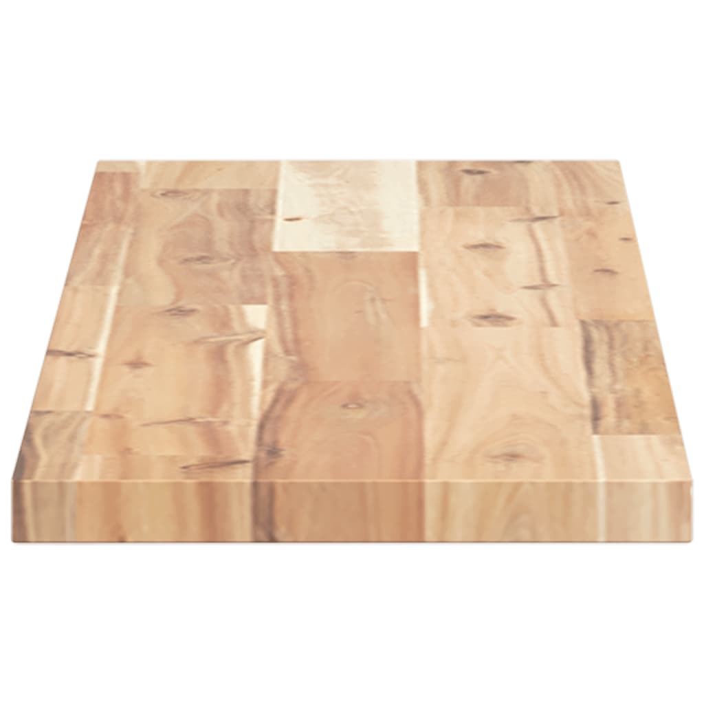 Schweberegal 80x20x2 cm Massivholz Akazie Unbehandelt