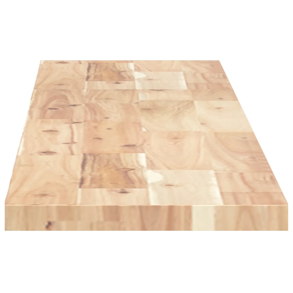 Schweberegal 120x20x2 cm Massivholz Akazie Unbehandelt