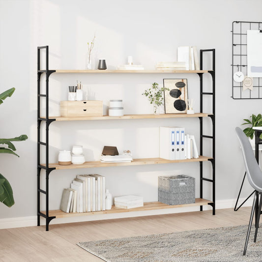 Schweberegale 4 Stk. 160x20x2 cm Massivholz Akazie Unbehandelt