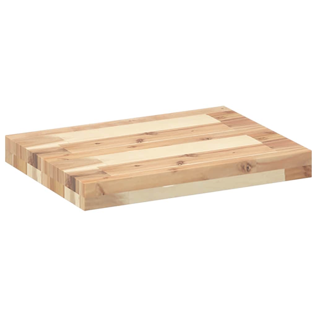 Schweberegale 4 Stk. 40x30x4 cm Massivholz Akazie Unbehandelt