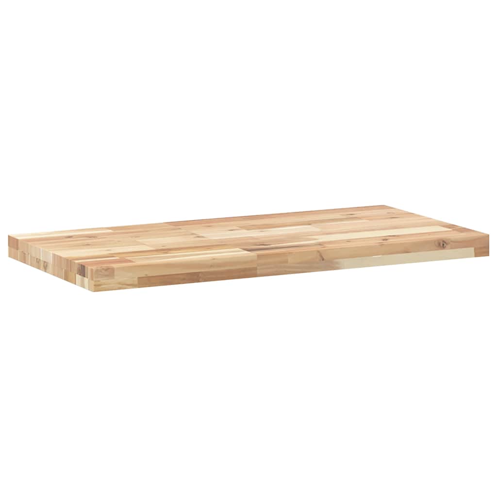 Schweberegal 80x40x4 cm Massivholz Akazie Unbehandelt