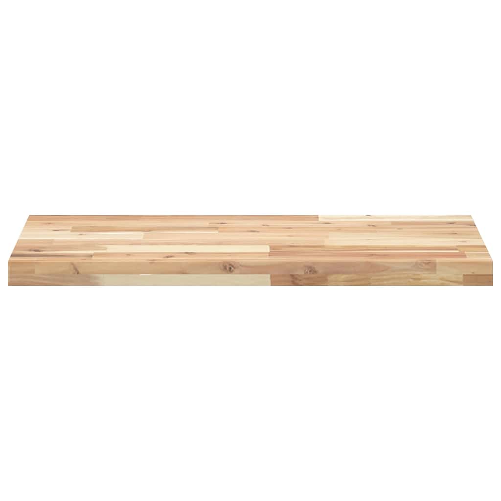 Schweberegal 80x40x4 cm Massivholz Akazie Unbehandelt