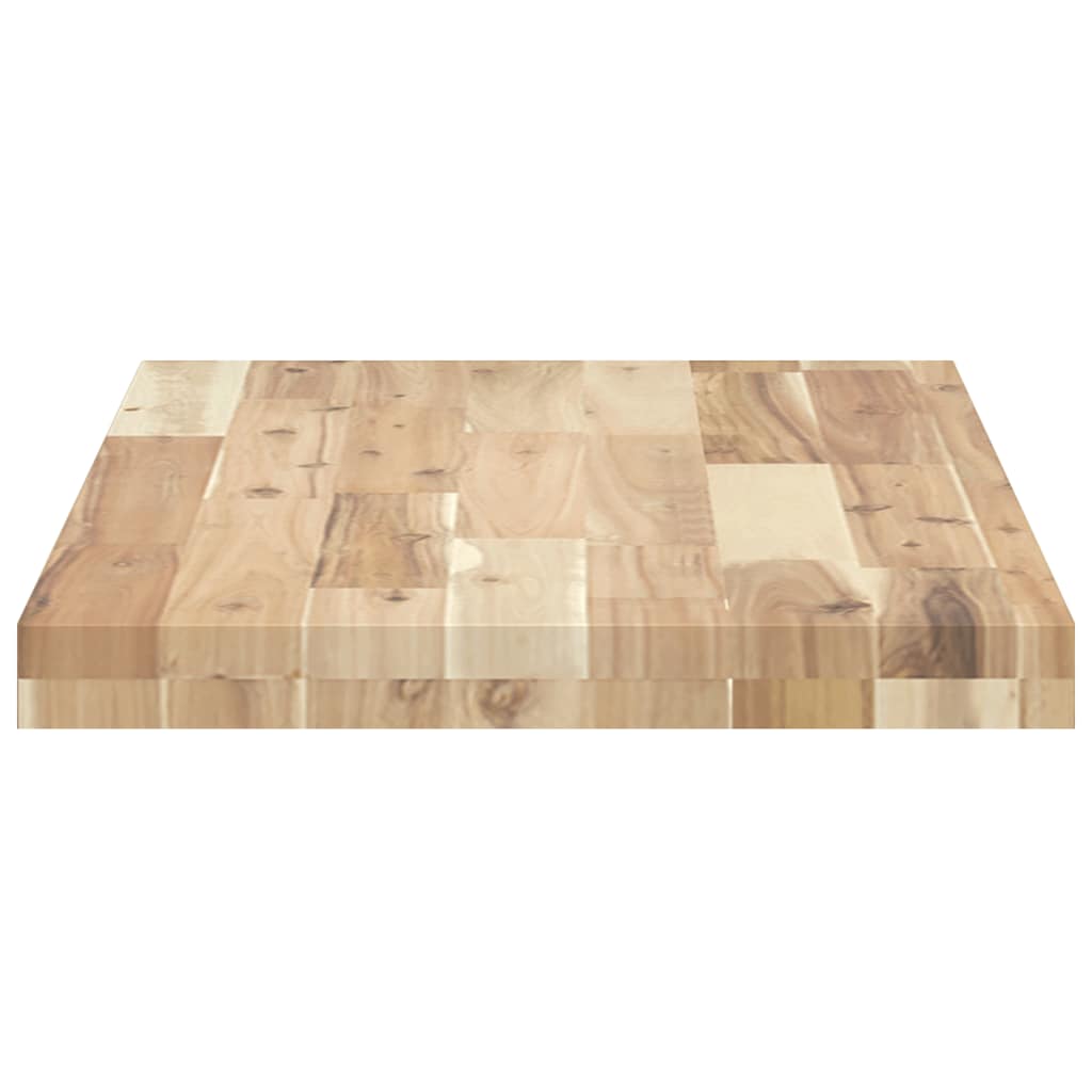 Schweberegal 80x40x4 cm Massivholz Akazie Unbehandelt