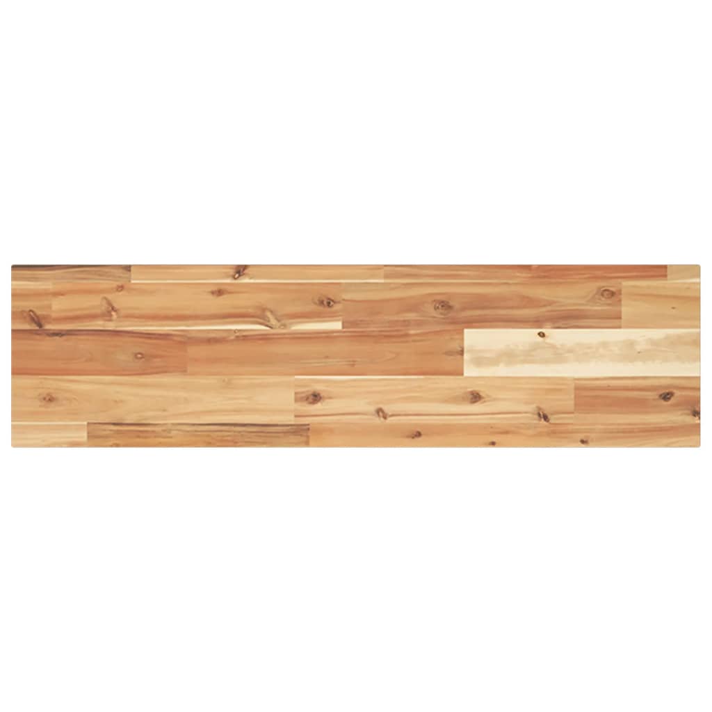 Schweberegale 2 Stk. 80x20x2 cm Massivholz Akazie Ölbehandelt