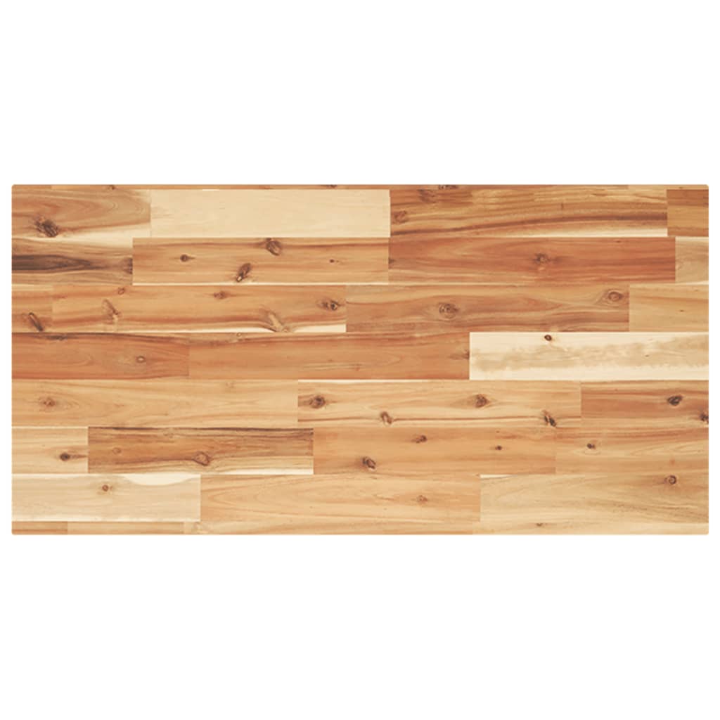 Schweberegale 2 Stk. 100x40x2 cm Massivholz Akazie Ölbehandelt