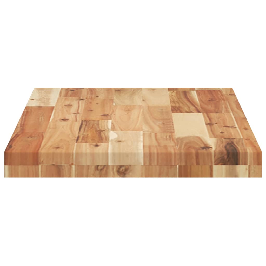 Schweberegal 80x40x4 cm Massivholz Akazie Ölbehandelt