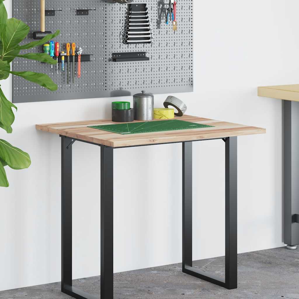Schreibtischplatte Unbehandelt 80x60x2 cm Massivholz Akazie