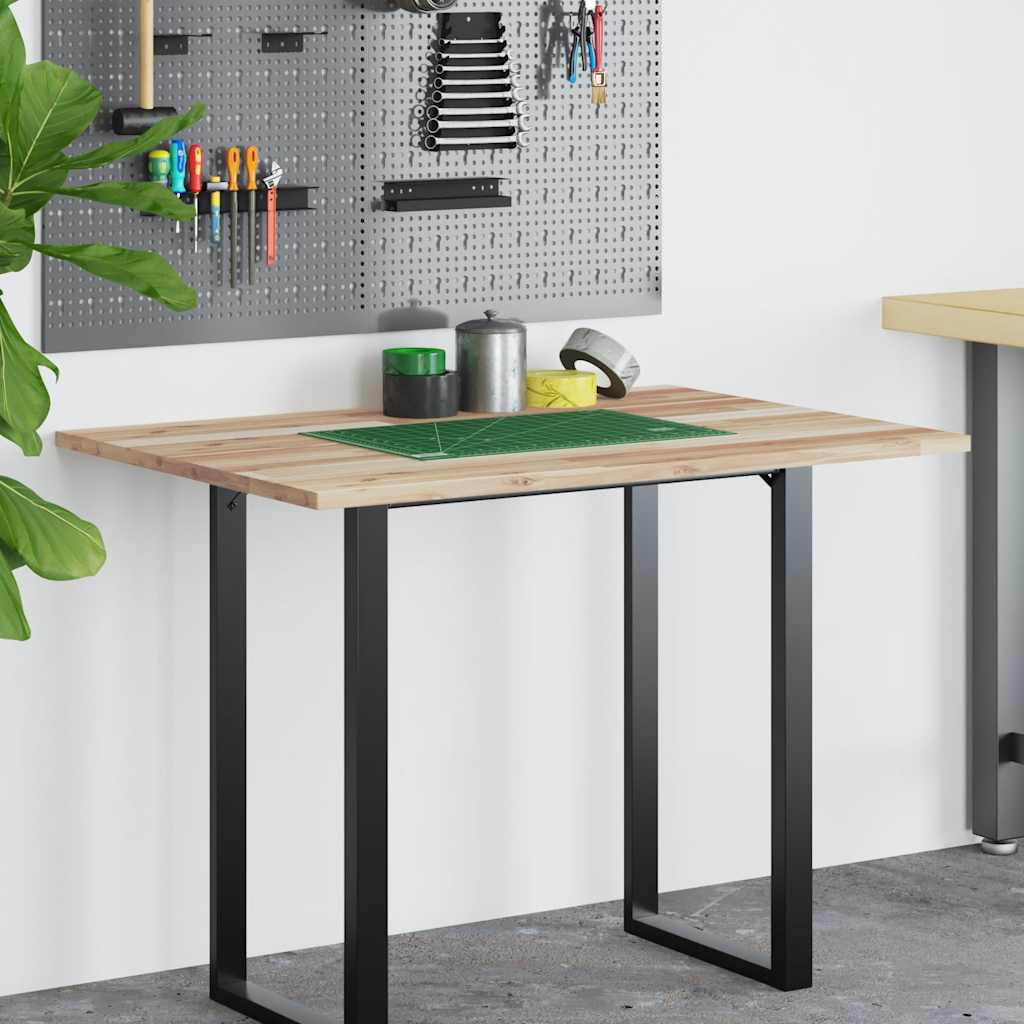 Schreibtischplatte Unbehandelt 120x70x2 cm Massivholz Akazie