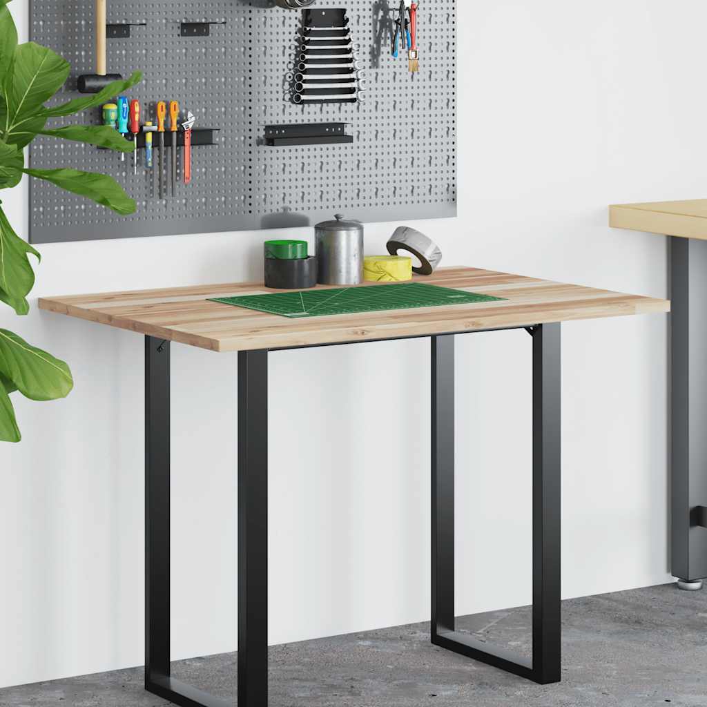 Schreibtischplatte Unbehandelt 100x80x2 cm Massivholz Akazie