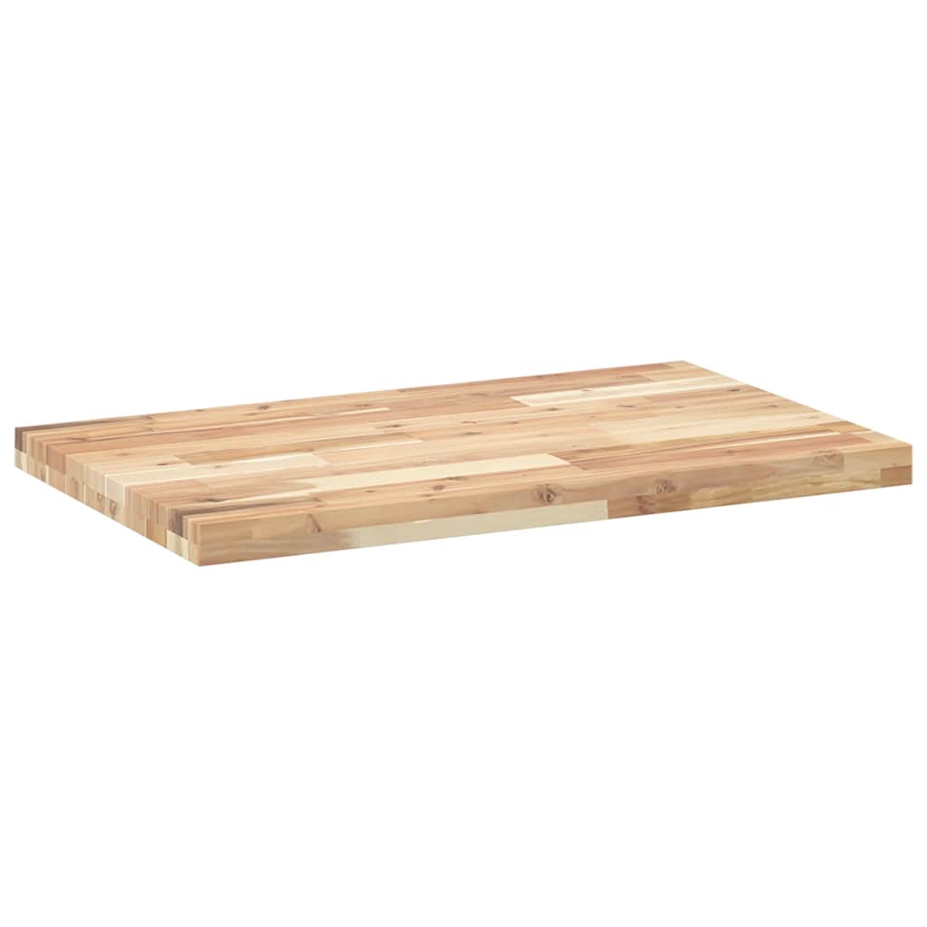 Schreibtischplatte Unbehandelt 80x50x4 cm Massivholz Akazie
