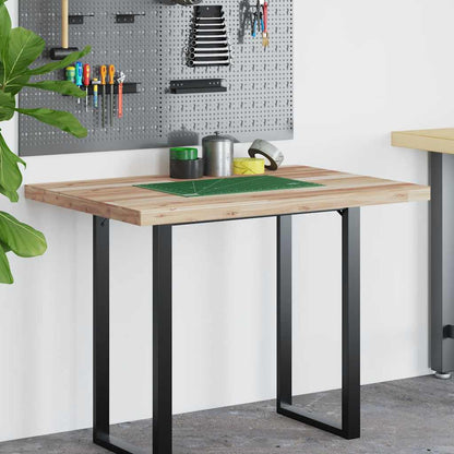 Schreibtischplatte Unbehandelt 100x70x4 cm Massivholz Akazie