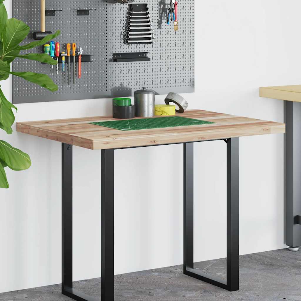 Schreibtischplatte Unbehandelt 120x70x4 cm Massivholz Akazie