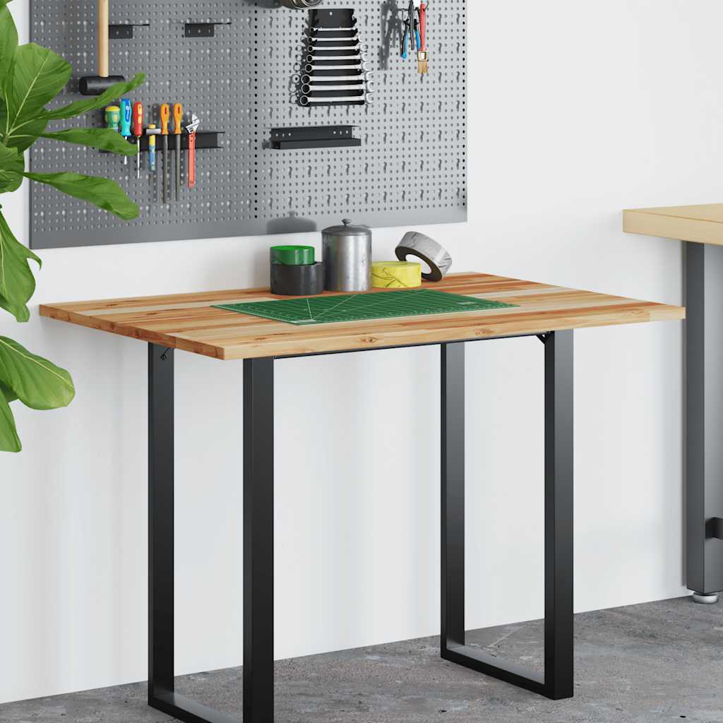 Schreibtischplatte Ölbeschichtung 100x70x2 cm Massivholz Akazie