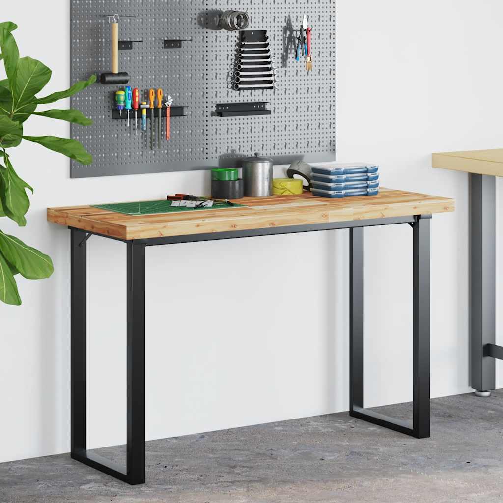 Schreibtischplatte Ölbeschichtung 140x50x4 cm Massivholz Akazie