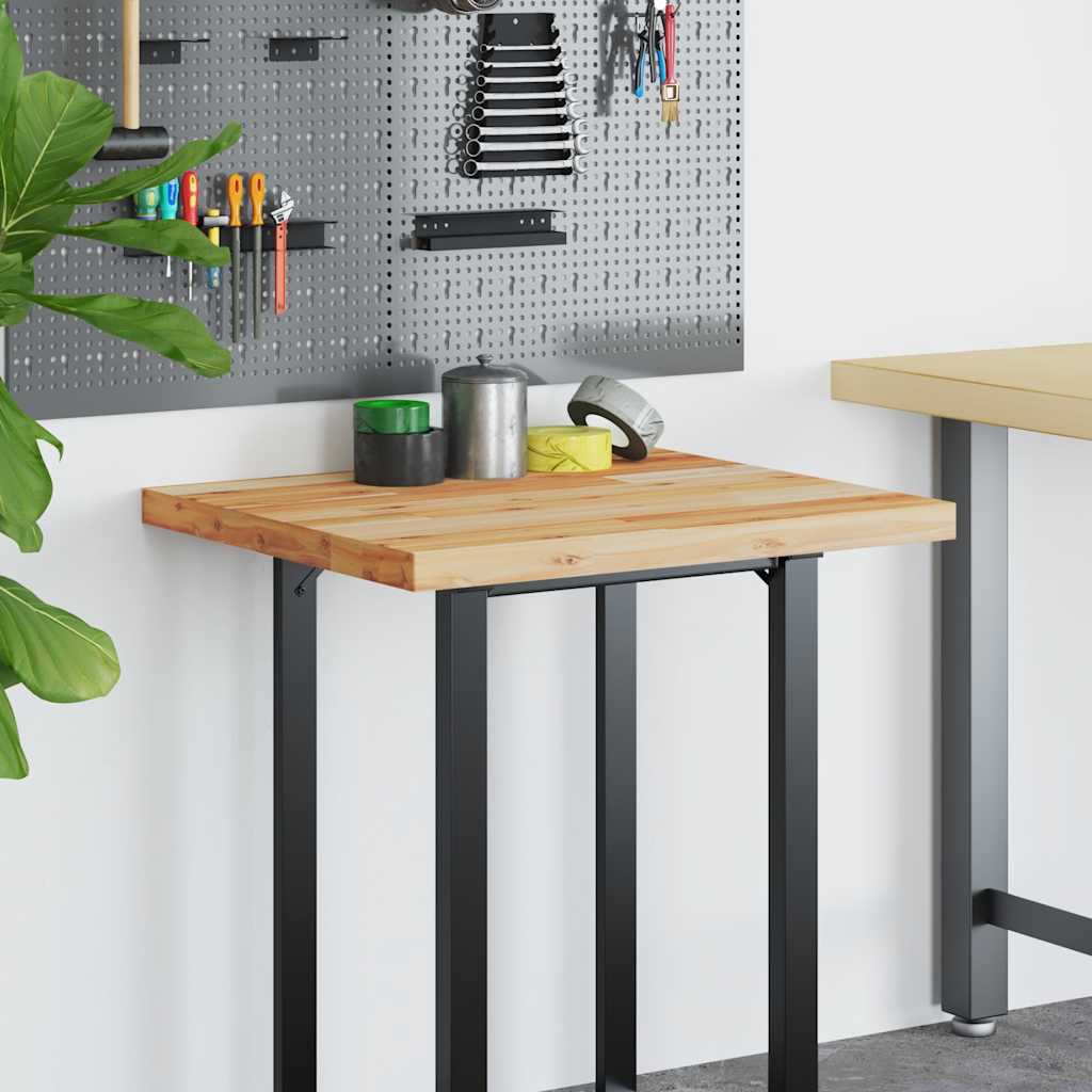Schreibtischplatte Ölbeschichtung 100x60x4 cm Massivholz Akazie