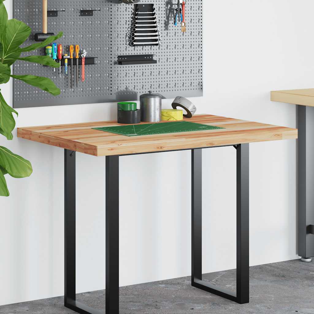 Desk top oil-coated 80x70x4 cm solid acacia wood