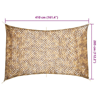 Tarnnetz mit Aufbewahrungstasche 410x285 cm Sandfarbe