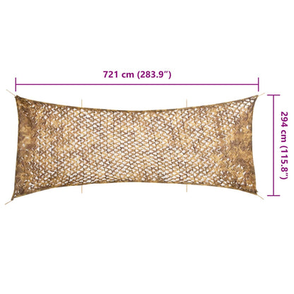Tarnnetz mit Aufbewahrungstasche 721x294 cm Sandfarbe