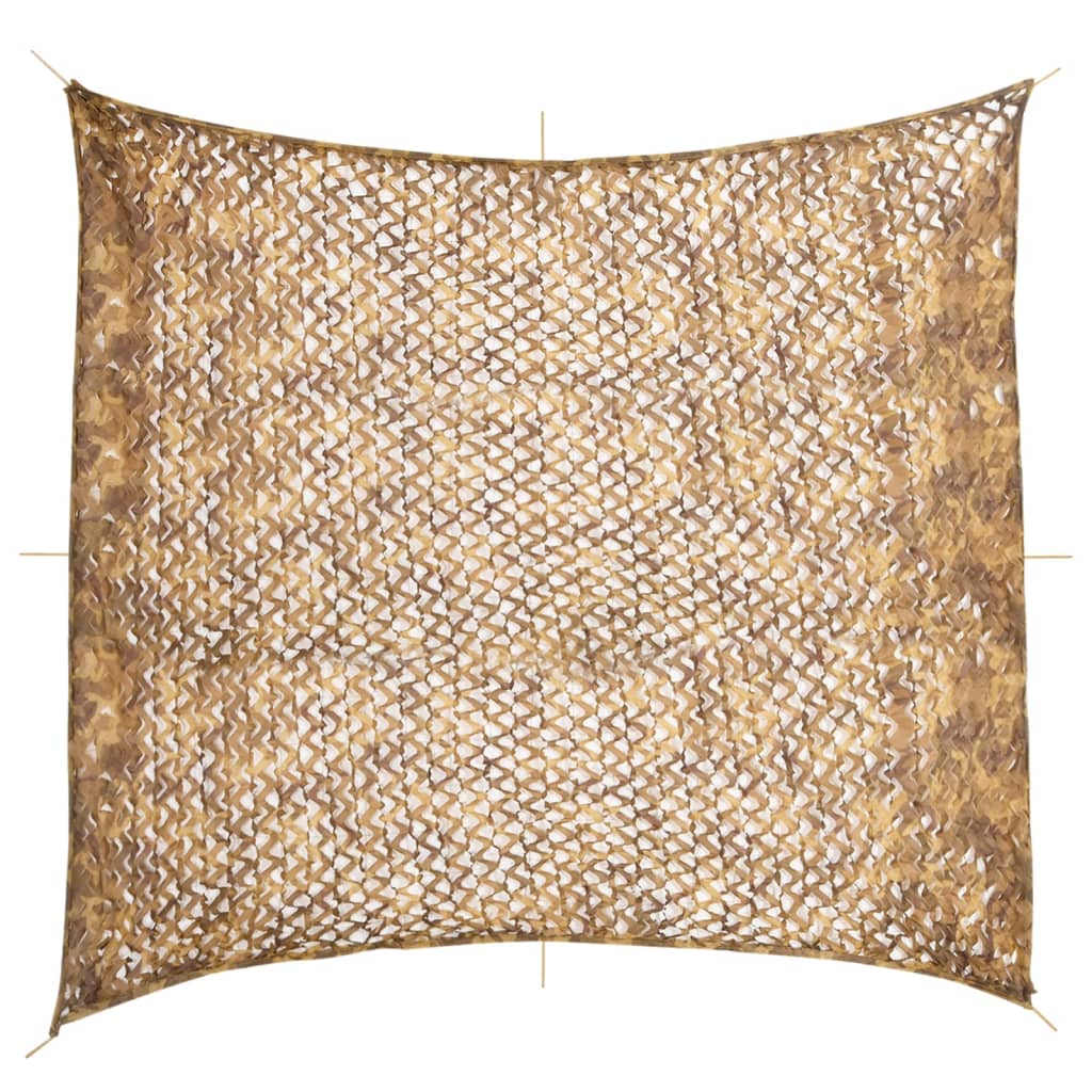 Tarnnetz mit Aufbewahrungstasche 416x402 cm Sandfarbe